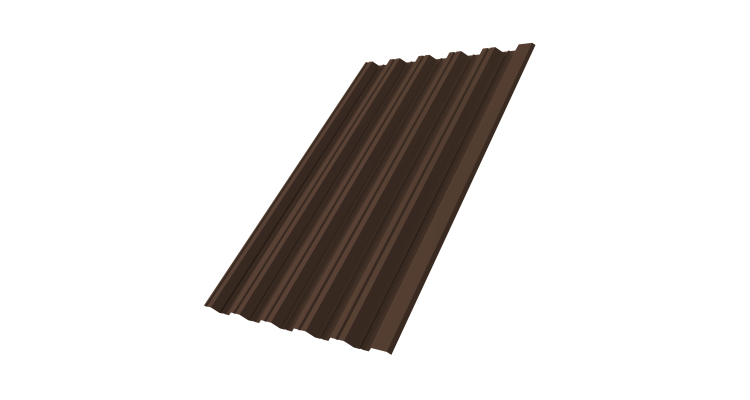 Профнастил HC35R 0,45 PE-Double RAL 8017 шоколад