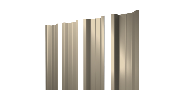 Штакетник П-образный B с прямым резом 0,5 Satin RAL 1015 светлая слоновая кость