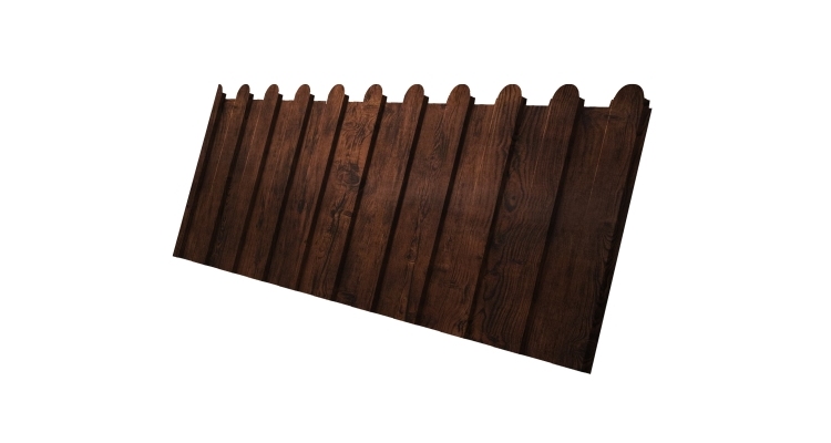 Профнастил С8А фигурный 0,45 Print Premium Cherry Wood Fresh TwinColor