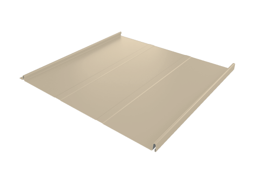 Фальц двойной стоячий Line Grand Line 0,45 PE с пленкой на замках RAL 1015 светлая слоновая кость