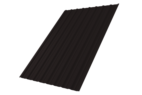 Профнастил С10A 0,5 Satin Matt TX RAL 9005 черный