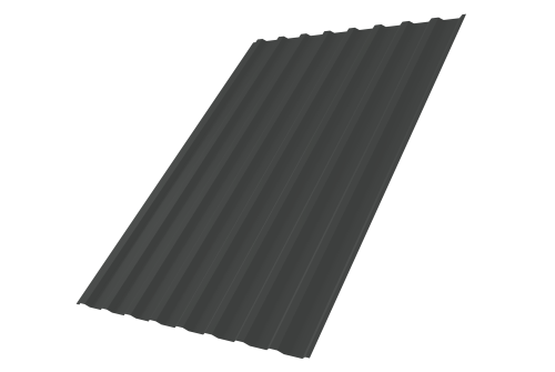 Профнастил С20B 0,45 PE RAL 7016 антрацитово-серый