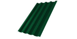 Профнастил НС44 0,5 Satin Matt RAL 6005 зеленый мох