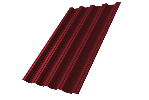 Профнастил НС44 0,7 PE RAL 3005 красное вино