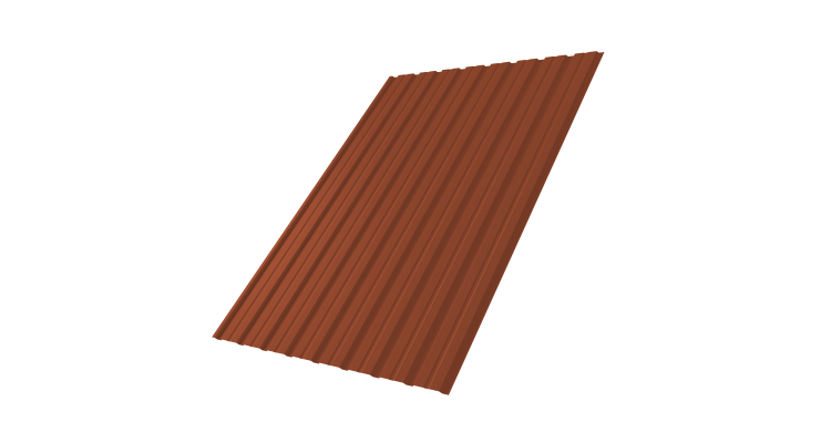 Профнастил С10B 0.5 Satin Matt TX RAL 8004 терракота