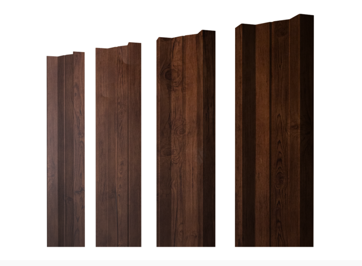 Штакетник М-образный В с прямым резом 0.45 Print-Double Premium Cherry Wood Fresh