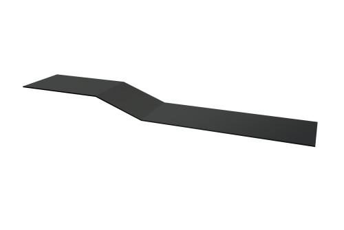 Планка крепежная фальц Grand Line 0,5 Satin Matt TX RAL 7016 антрацитово-серый (2м)