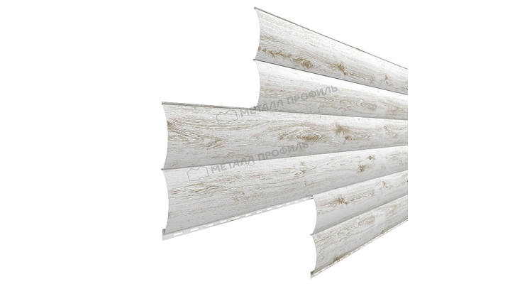 Сайдинг Металл Профиль Woodstock-Н-28х330 (ECOSTEEL_MA-01-Беленый Дуб-0.5)