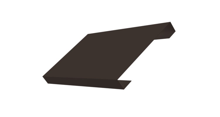 Ламель лицевая 150 забора жалюзи Texas 0.5 Atlas X с пленкой RR 32 темно-коричневый