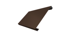 Ламель лицевая 200 забора жалюзи Texas 0.5 Satin Matt с пленкой RAL 8017 шоколад