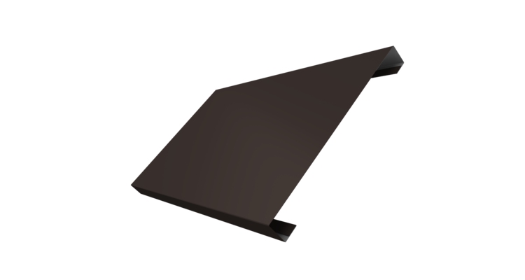 Ламель лицевая 200 забора жалюзи Texas 0.5 Satin Matt с пленкой RR 32 темно-коричневый