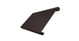 Ламель лицевая 200 забора жалюзи Texas 0.5 Atlas X с пленкой RR 32 темно-коричневый