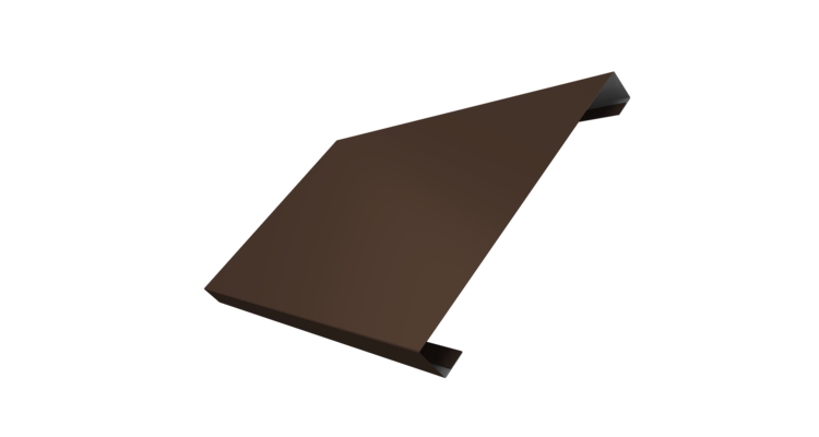 Ламель лицевая 200 забора жалюзи Texas 0.5 PurPro с пленкой RAL 8017 шоколад