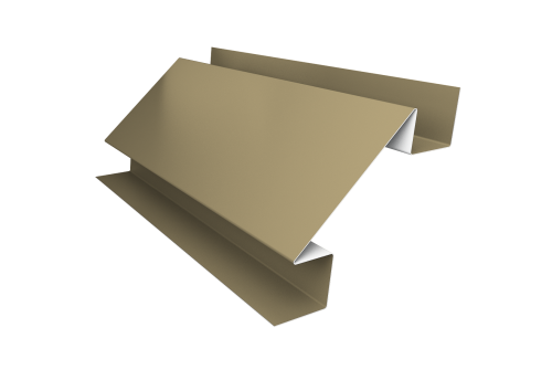 Планка угла внутреннего сложного Экобрус Grand Line 0,45 PE с пленкой RAL 1014 слоновая кость (3м)