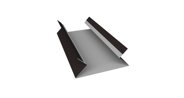 Планка угла внутреннего составная верхняя 0,45 Drap TX RAL 9005 черный (2м)