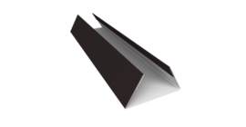 Планка стыковочная составная нижняя 0,5 Satin Matt RAL 9005 черный (3м)