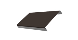 Ламель обратная 200 забора жалюзи Texas 0.5 PurPro Matt 275 с пленкой RR 32 темно-коричневый