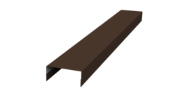 Крышка 30х20 жалюзи Texas 0,45 PE RAL 8017 шоколад (2,5м)