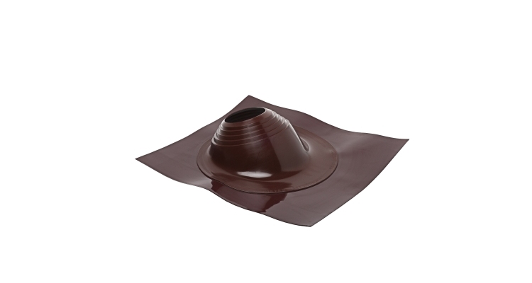 Проходной элемент MF угловой №3.1 (280-460мм) +240 силиконовый (металлический окрашенный фланец) коричневый