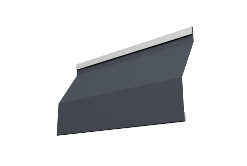 Ламель забора жалюзи Milan Slim 0,45 Drap TR RAL 7024 мокрый асфальт