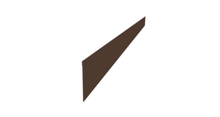 Ламель забора жалюзи Palermo 0,5 Drap RAL 8017 шоколад