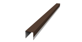 Планка вертикальная обратная для забора жалюзи Palermo 0,45 Drap TX RAL 8017 шоколад (3м)