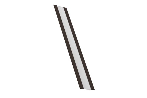 Крепежная планка жалюзи Milan, Milan Slim, Tokyo 0,5 Satin RR 32 темно-коричневый (3м)